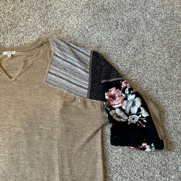 Kori America oversized Japanese inspired Lagenlook tunic top. 3/4 sleeves. EUC. - Picture 2 of 12